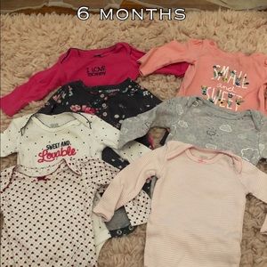 Long sleeve onesies 6 months